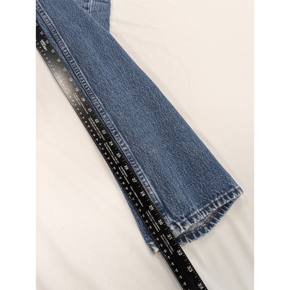 VTG Levis Jeans Mens 32x31 Blue 501 Distressed Straight Light USA Tagged 34x32 - Picture 9 of 11